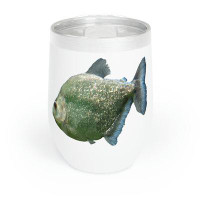 Marick Booster Glitter Green Fish Piranha Chill Wine Tumbler
