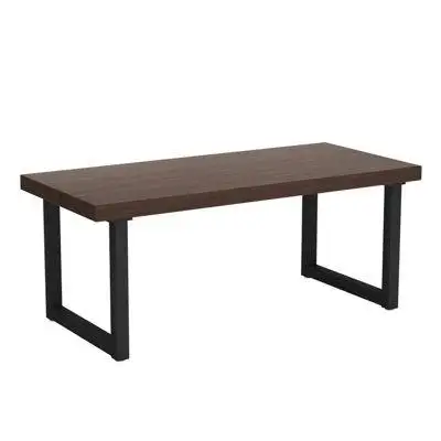 17 Stories 62.99" Nut-Brown Rectangular Solid Wood desks