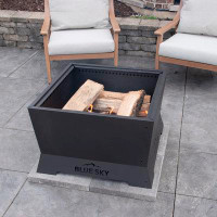 Blue Sky Outdoor Living Blue Sky Outdoor Living Square Mammoth Smokeless Patio Fire Pit, With Lift-Out Ash Catch, Black