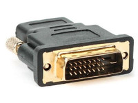 DVI (24+1) Male to HDMI Female Adapter - Black