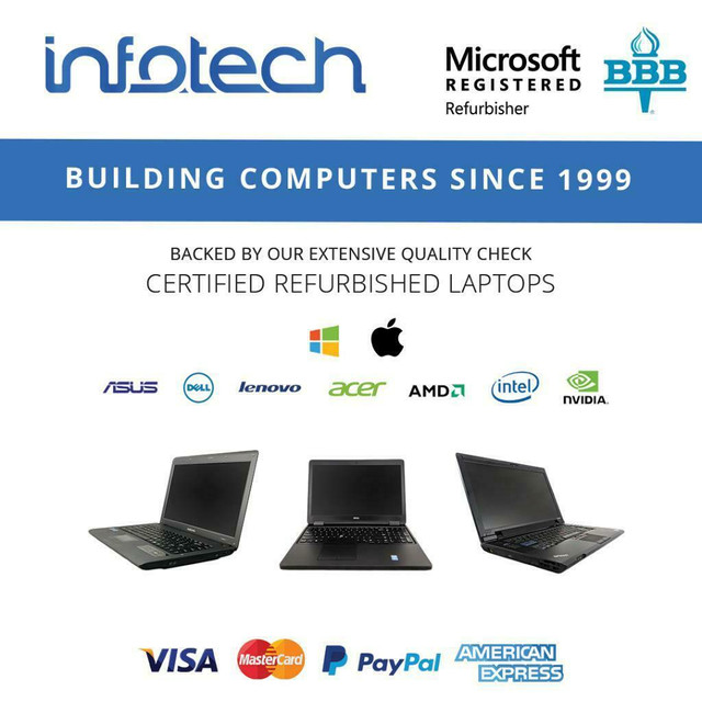 Laptops starting from $129.99 | Delivered | infotechtoronto.com in Laptops