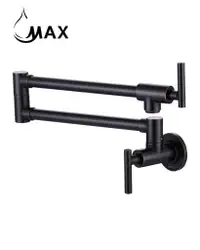 Pot Filler Faucet Double Handle Commercial Wall Mounted 26 With Accessories Oil Rubbed Bronze Finish