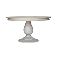 Ave Home Charlotte Pedestal Wooden Dining Table