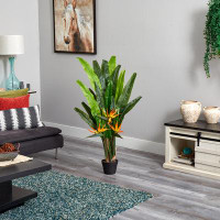 Bay Isle Home™ Bird of Paradise Artificial Foliage Plant in Planter