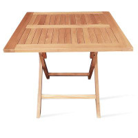 sohoConcept Pamela Teak Folding Dining 31.5" Square Table
