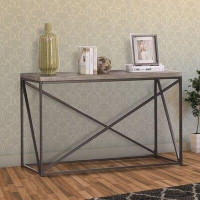 Williston Forge Alleman Industrial Minimal Console Table