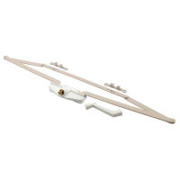 Prime-Line Awning Operator, 25-1/2 In., Diecast/Steel, White Colour, Roto Crank Out (1-Set)