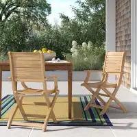 Beachcrest Home Marsily Folding Patio Dining Chair