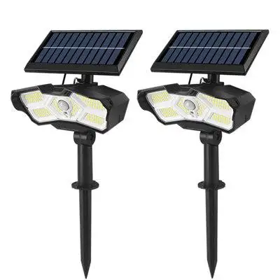 Ayamaya Black Low Voltage Solar Powered Integrated LED Flood Light