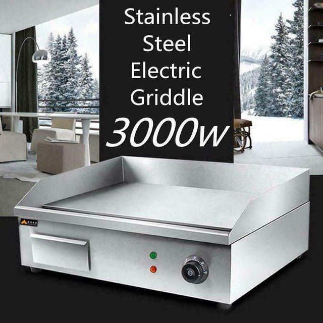 21" electric  flat top grill - thermastatic control - stainless steel - FREE SHIPPING in Other Business & Industrial - Image 2