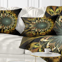 The Twillery Co. Corwin Abstract Digital Flower Lumbar Pillow