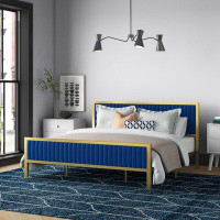 Etta Avenue™ Kinzie Tufted Upholstered Low Profile Standard Bed