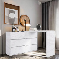 Latitude Run® Extended Vanity With 6 Drawers