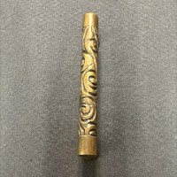 D. Lawless Hardware 3-3/4" Swirl Pull Tumbled Antique Brass