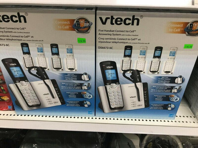 NORTEL VISTA 350, ASTRA 390 BUSINESS PHONES, AT&amp;T TWO LINE FOUR LINE ANSWERING SYSTEM CORDED/ CORDLESS  PHONES in Home Phones & Answering Machines in Québec - Image 4