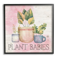 Stupell Industries Plant Babies Potted Sprigs Garden Giclee Art By ND Art