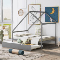 Isabelle & Max™ Wooden House Bed With Twin Size Trundle