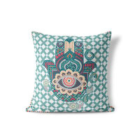 Bungalow Rose Damarc Polyester Square Indoor/Outdoor Pillow Cover & Insert