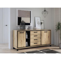 East Urban Home Charleen 4 Drawers 177.4Cm Combi Chest