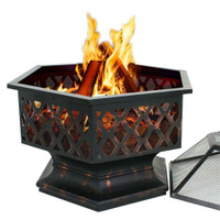NEW HEX SHAPE OUTDOOR FIRE PIT DY0453
