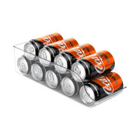 Prep & Savour Set Of 2 Can Drink Holder For Fridge Bin Organizer & Storage Can Dispenser For Refrigerator, Freezer, Coun