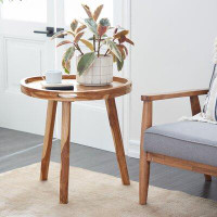 Millwood Pines Oakes Solid Wood End Table