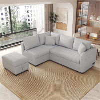 Latitude Run® Sectional Pull Out Sofa Bed Sleeper Sofa with Two USB Ports