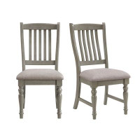 Alcott Hill Alcott Hill Fairwood Dining Side Chair in Grey (2 Per Carton)