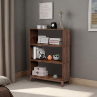 RARLON Simple log bookcase Modern storage shelf shelves