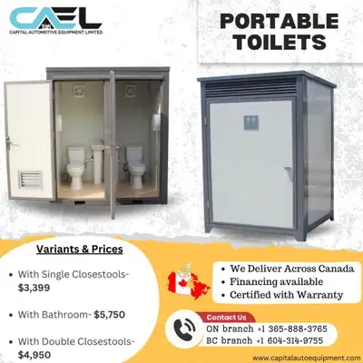Wholesale Prices - Brand New Portable Washrooms/Toilets We are delighted to offer brand new portable...