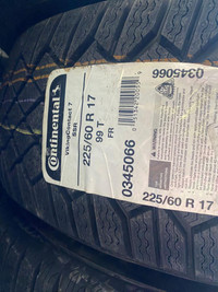 SET OF FOUR 225 / 60 R17 CONTINENTAL VIKING CONTACT 7 WINTER TIRES !!!