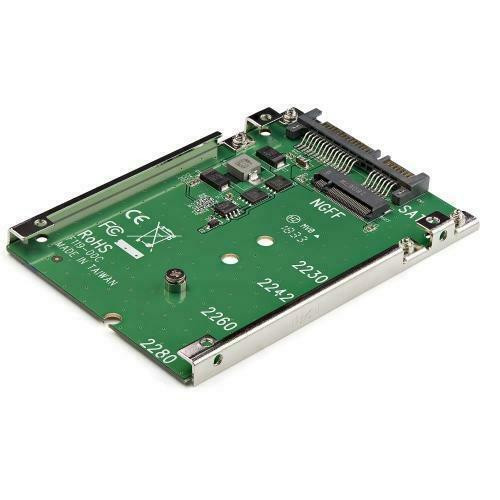 StarTech M.2 SATA SSD to 2.5in SATA Adapter - M.2 NGFF to SATA Converter - 7mm - Open-Frame Bracket - M2 Hard Drive Adap in System Components - Image 2