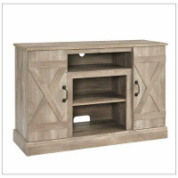Gracie Oaks Farmhouse Classic Media TV Stand Antique Entertainment Console For TV Up To 50" With Open And Closed Storage