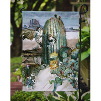 Caroline's Treasures Cactus Flowers 2-Sided Garden Flag