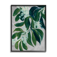 Stupell Industries Painterly Green Plant Leaves Giclee Art By Blursbyai