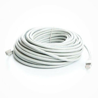 75 ft. White CAT6a Shielded (10 GIG) STP Network Cable w/ Metal