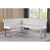 Chintaly Imports Gwen Faux Leather Bench
