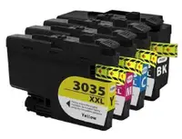 Brother LC3035XXL Compatible Combo Pack BK/C/M/Y Premium Ink - 4 Cartridges