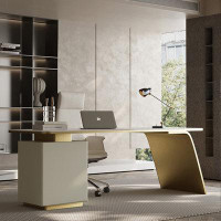 Fit and Touch 62.99" Picturecolor Rectangular Sintered Stone desks
