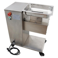8mm Blade QE Stainless Commercial Meat Slicer  110V Meat Cutting Machine 500KG/H Output 161001