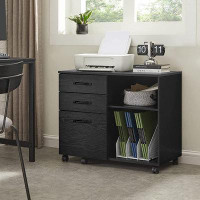 Latitude Run® 31.5'' Wide 3 Drawer Mobile Lateral  Filing Cabinet
