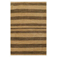 Isabelline One-of-a-Kind Leslea Hand-Knotted Rectangle:4'1''X6'1'' Wool Area Rug in Gold