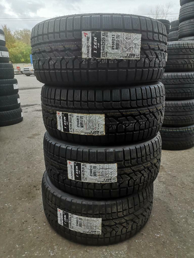 275/40/20 4 pneus HIVER Kumho NEUF / INSTALLÉ in Tires & Rims in Greater Montréal