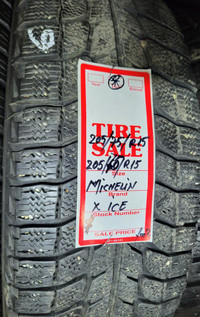 P 205/75/ R15 Michelin X-Ice Winter M/S*  Used WINTER Tire 70% TREAD LEFT  $50 for THE TIRE / 1 TIRE ONLY !!
