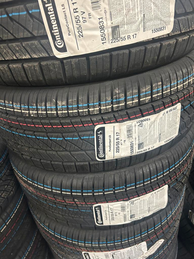 4 Brand New Continental Pure Contact LS 225/55R17 tires. All Season tires $70 REBATE!!! *** WallToWallTires.com *** in Tires & Rims in Ottawa / Gatineau Area - Image 2