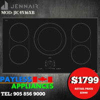 Jenn-Air JIC4536XB 36 Floating Glass Induction Cooktop With 5 Burners