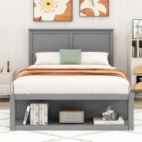 Red Barrel Studio Full Size Platform Bed with Drawer and Shelf