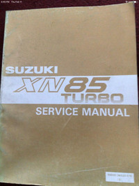 1983 Suzuki XN85 Katana Turbo Service Manual