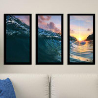 Picture Perfect International "Underwater 4" 3 Piece Framed Painting Print Set