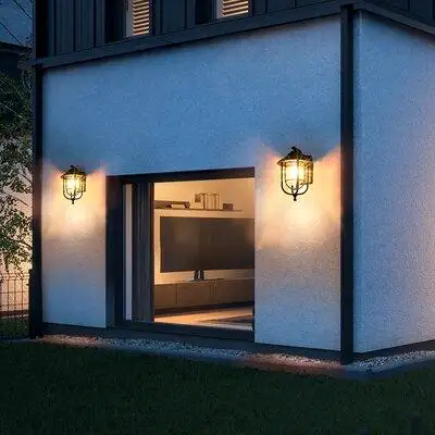 This vintage LED wall light can be used to decorate your front or back porch balcony or garage area....